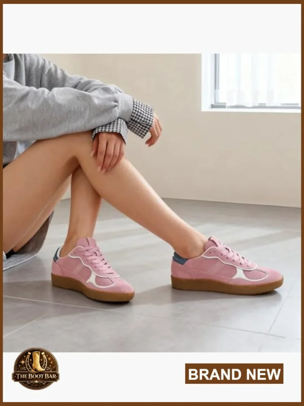Low Top Lace Up Platform Sneakers with Gum Sole Suede Leather Dressy Casual